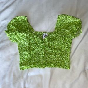 Green Blouse Top
